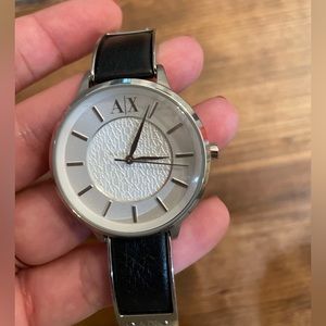 Armani Exchange Ladies Watch / Black and Silver